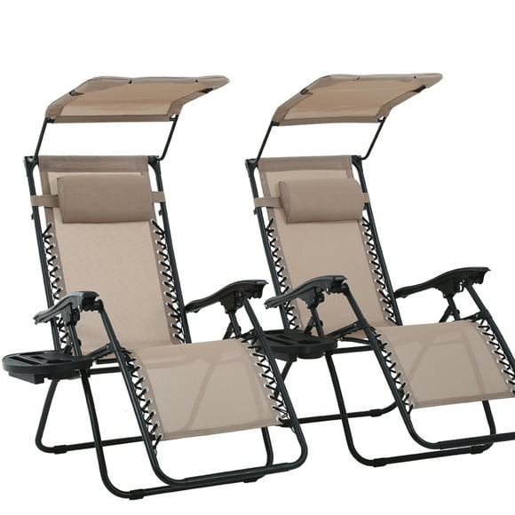 SACKDERTY Sunloungers Folding Zero Gravity Chairs with Removable Headrest and Cotton Pad Cup Phone Holder Office Lunch Break Deck Chair 